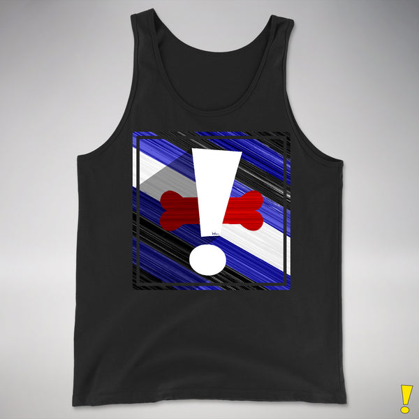 Puppy Pride Flag Exclamation Point Premium Tank Top